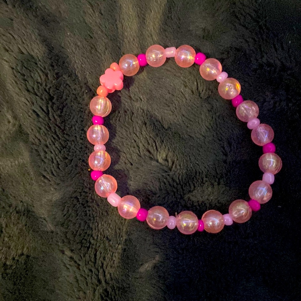 Pink and dark pink bracelet